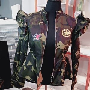 Peplum Women ruffles jacket